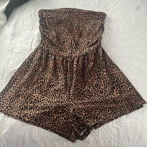 SHEIN cheetah print romper